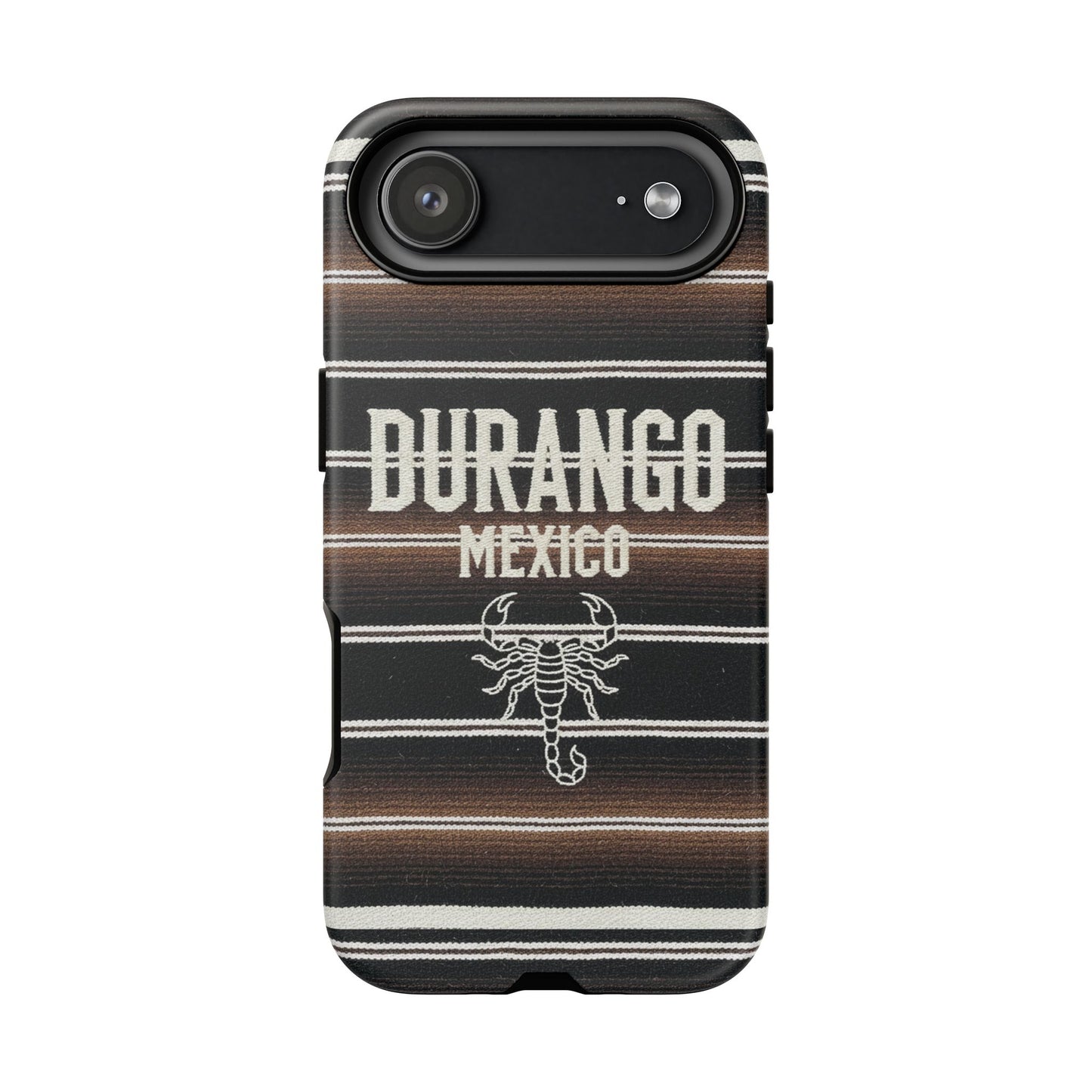 Durango Mexico Phone Case | Serape Scorpion Western Design | Mexican Heritage Tough Case for iPhone & Samsung