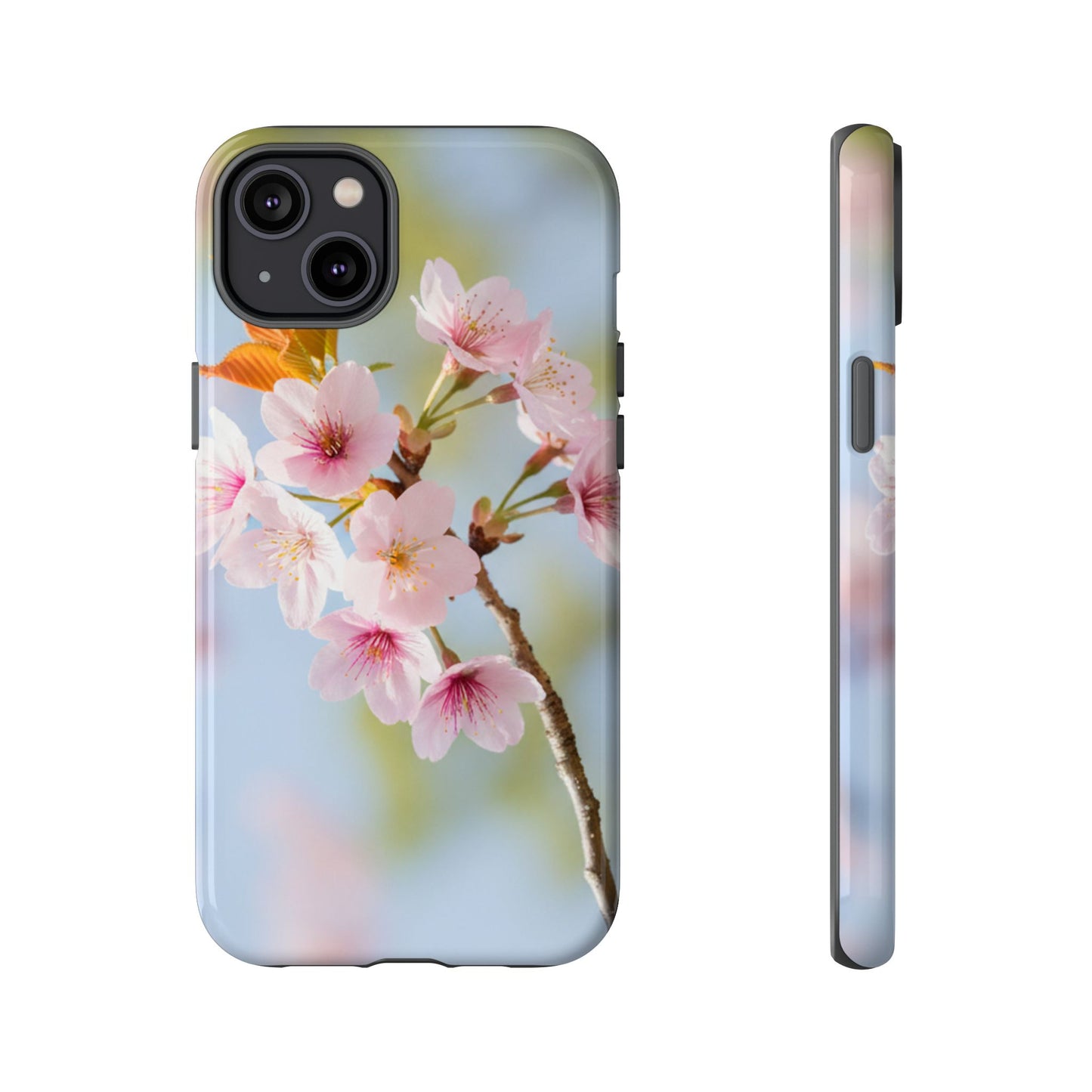 Cherry Blossom Phone Case – Pink Floral Tough Case (iPhone, Samsung Galaxy, Pixel)