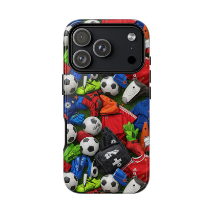 Soccer Ball Pattern Phone Case – Sports Fan Tough Protective Game Day Case