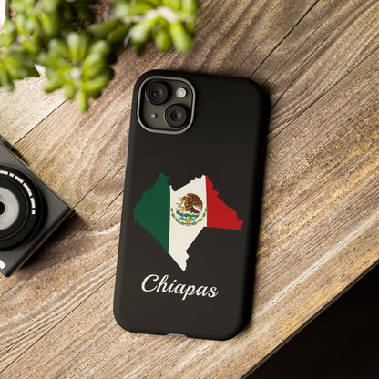 Chiapas Mexico Flag Map Phone Case | Mexican American Pride Tough Case for iPhone & Samsung