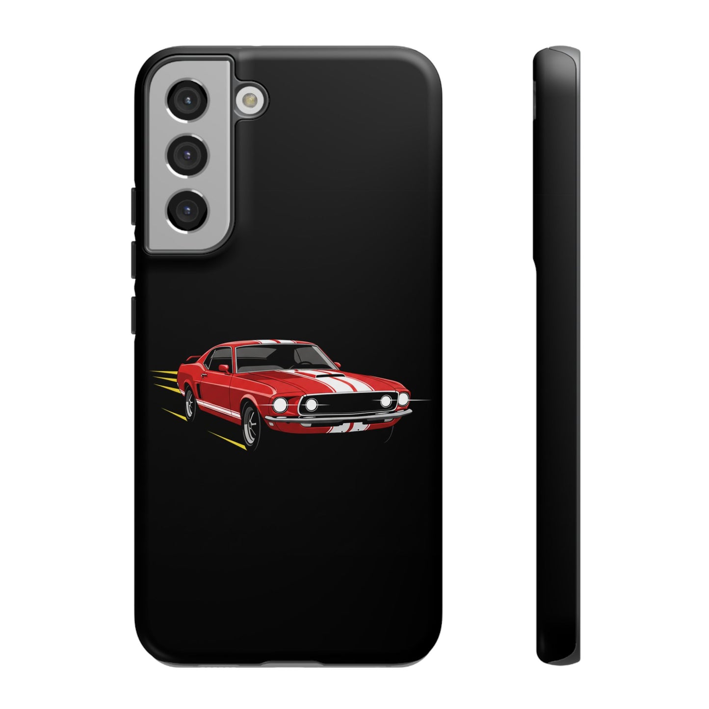Red Muscle Car Phone Case – Classic Car Racing Tough Protective Case