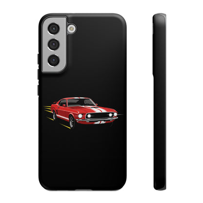 Red Muscle Car Phone Case – Classic Car Racing Tough Protective Case