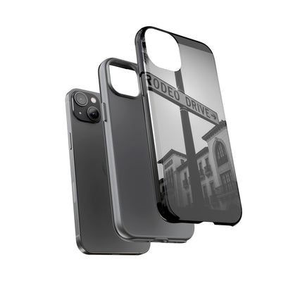 Rodeo Drive Phone Case | Los Angeles Aesthetic Black & White Photography | Luxury LA Street Tough Case for iPhone & Samsung