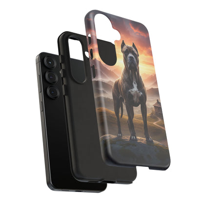 Cane Corso Phone Case – Guard Dog Sunset Tough Case (iPhone, Samsung, Pixel) | Dog Lover Gift