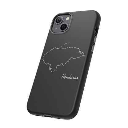 Honduras Outline Phone Case – Minimal Country Map Tough Case (iPhone, Samsung, Pixel)