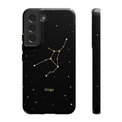 Virgo Zodiac Constellation Phone Case – Luxe Gold Celestial Cover