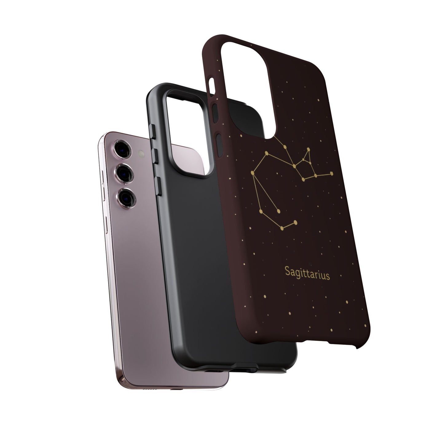 Sagittarius Zodiac Constellation Phone Case – Luxe Gold Celestial Cover