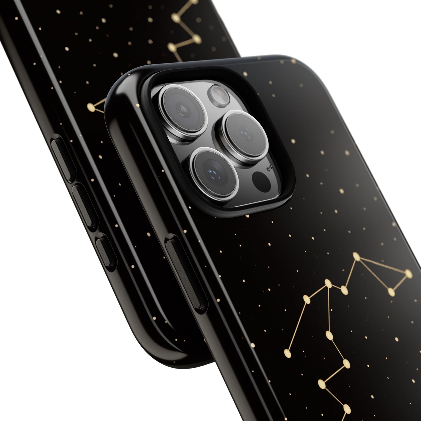 Aquarius Zodiac Constellation Phone Case – Luxe Gold Celestial Cover