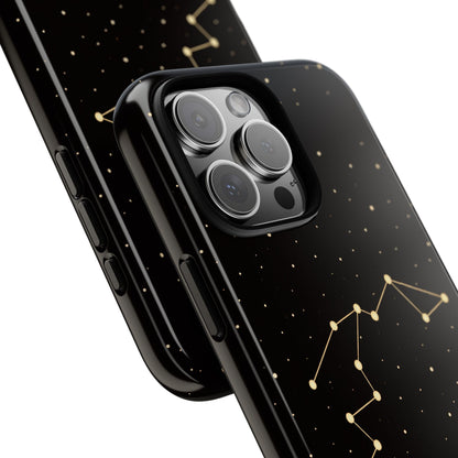 Aquarius Zodiac Constellation Phone Case – Luxe Gold Celestial Cover