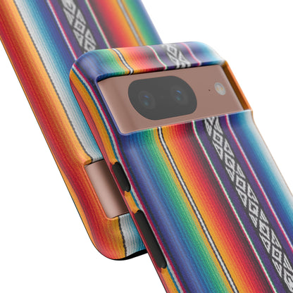 Serape Stripe Phone Case – Colorful Mexican Blanket Pattern Tough Case