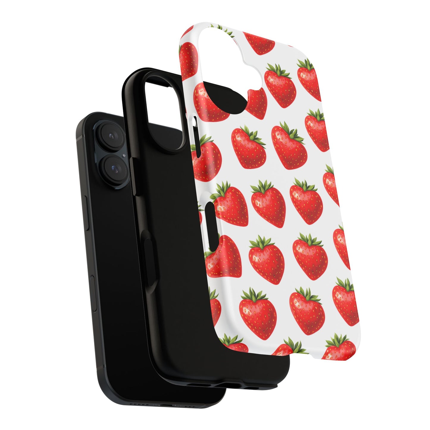 Cute Strawberry Phone Case – Aesthetic Fruit Pattern Protective Cover for Iphone, Samsung Galaxy and Pixel