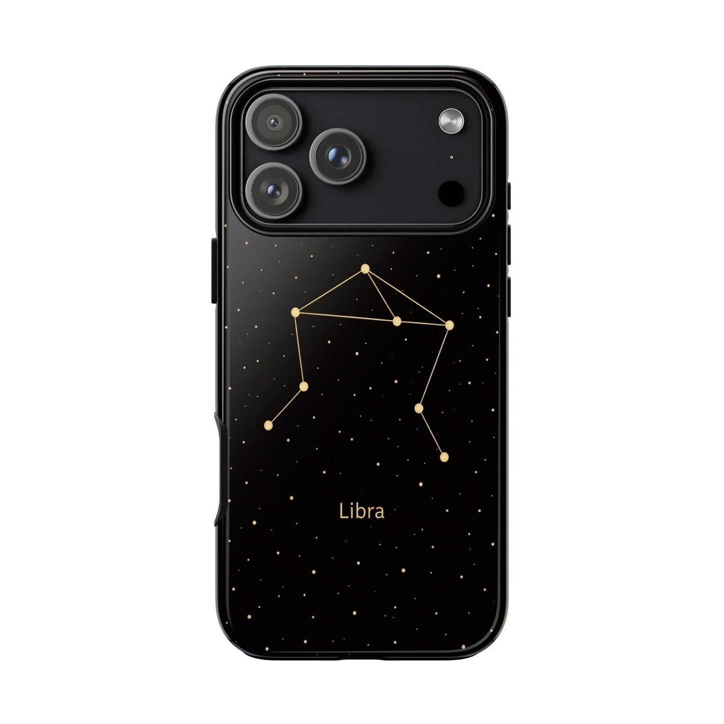 Libra Zodiac Constellation Phone Case – Luxe Gold Celestial Cover