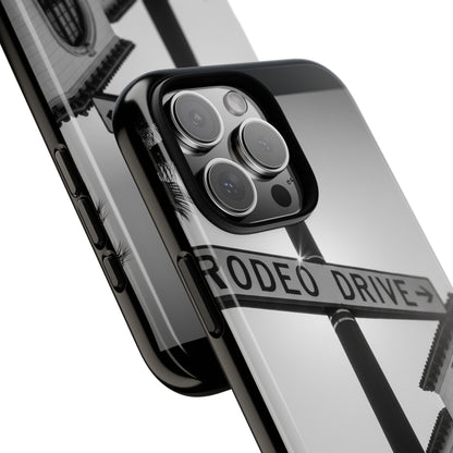 Rodeo Drive Phone Case | Los Angeles Aesthetic Black & White Photography | Luxury LA Street Tough Case for iPhone & Samsung