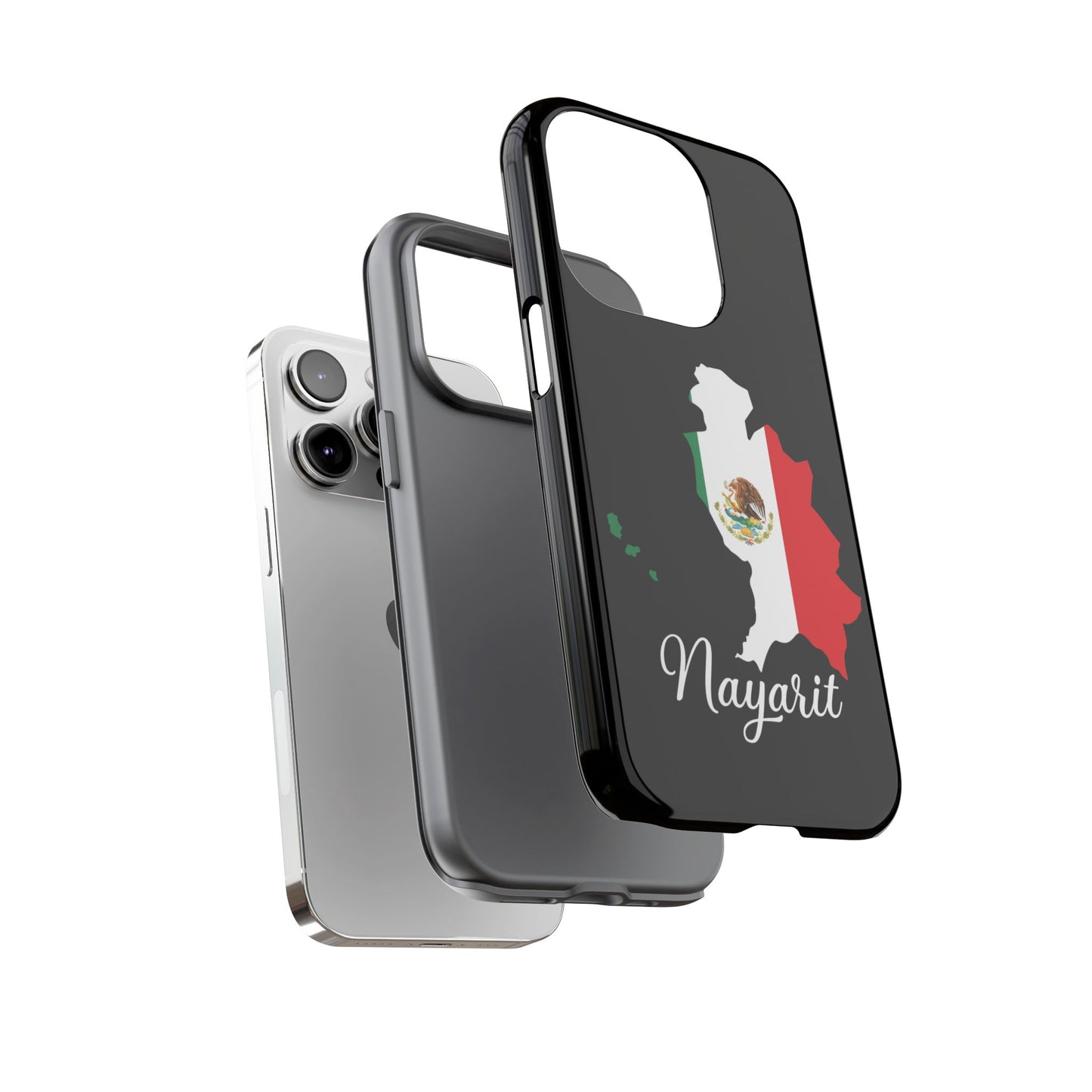 Nayarit Mexico Flag Map Phone Case | Mexican American Pride Tough Case for iPhone & Samsung