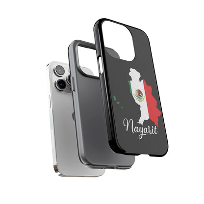 Nayarit Mexico Flag Map Phone Case | Mexican American Pride Tough Case for iPhone & Samsung