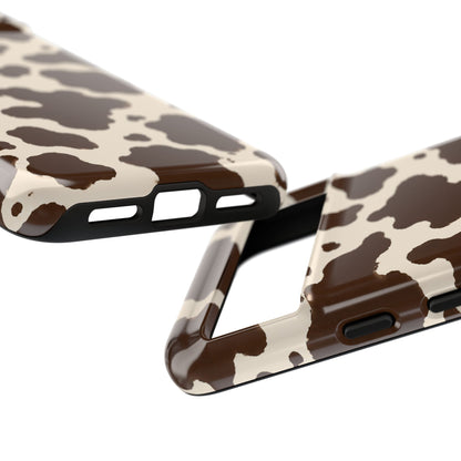 Western Cow Print Tough Phone Case for iPhone Samsung Galaxy Pixel