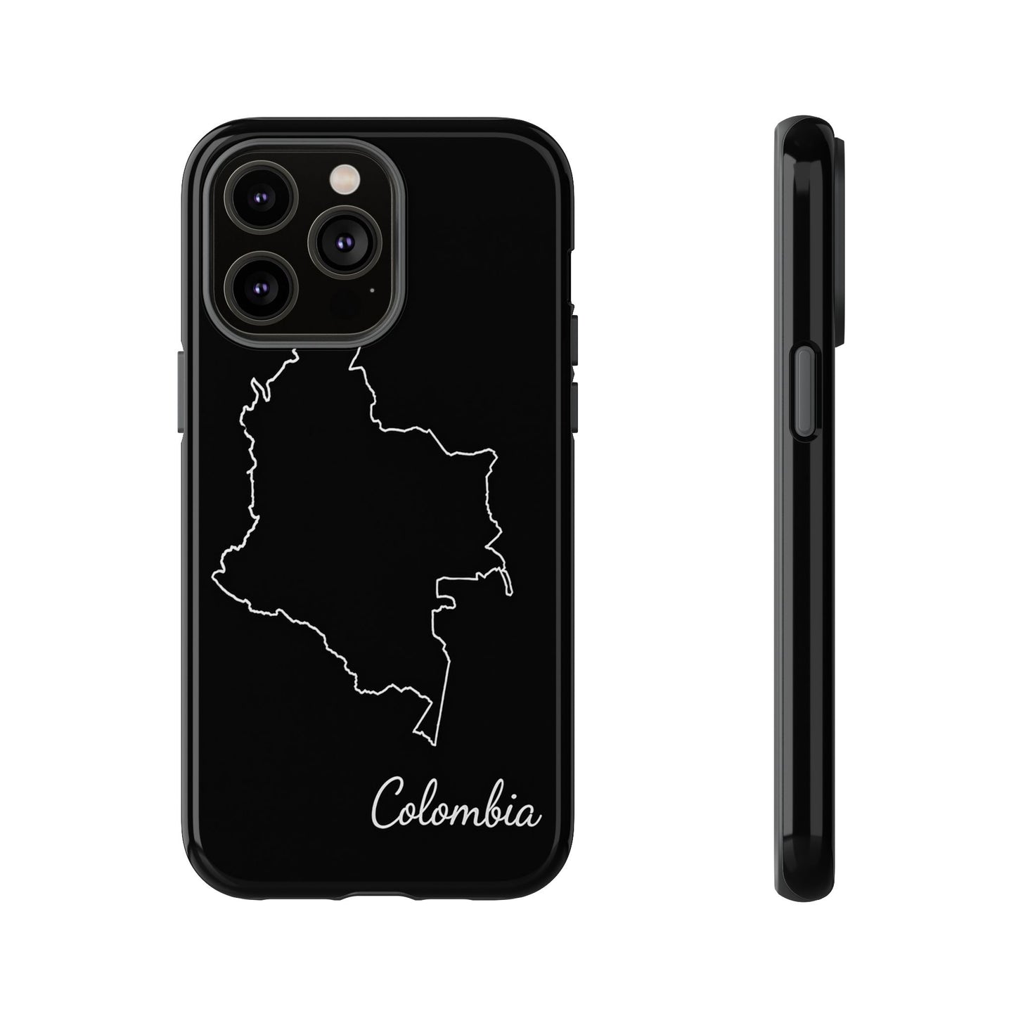 Colombia Outline Phone Case – Minimal Country Map Tough Case (iPhone, Samsung, Pixel)