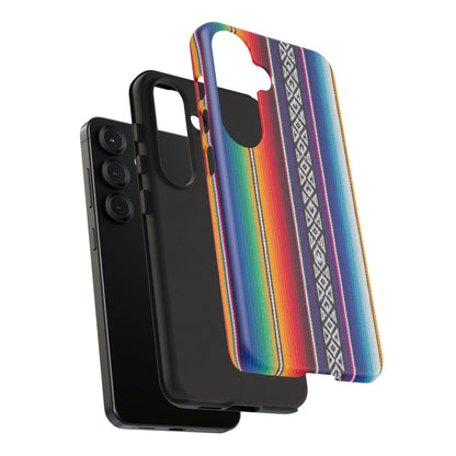 Serape Stripe Phone Case – Colorful Mexican Blanket Pattern Tough Case