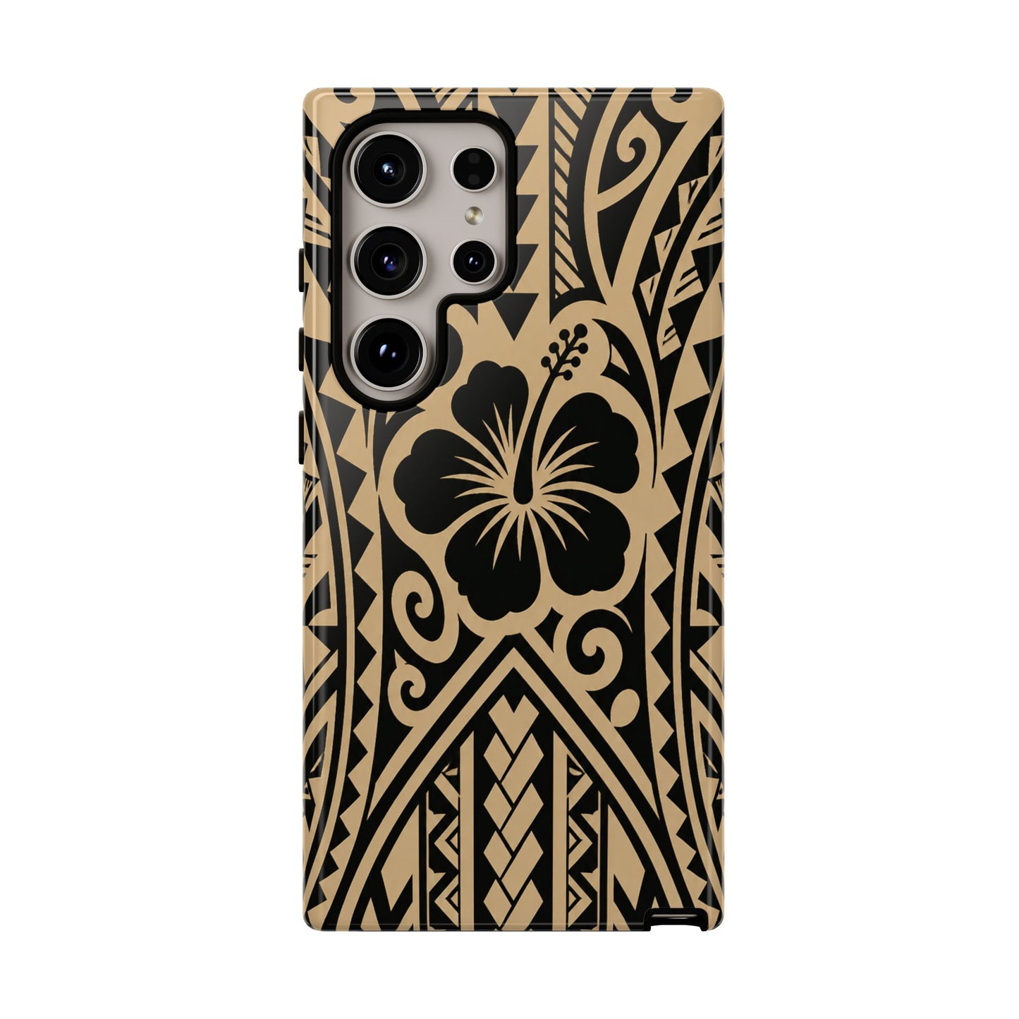 Polynesian Tribal Hawaiin Hibiscus Phone Case for iPhone Samsung Galaxy