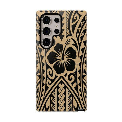 Polynesian Tribal Hawaiin Hibiscus Phone Case for iPhone Samsung Galaxy