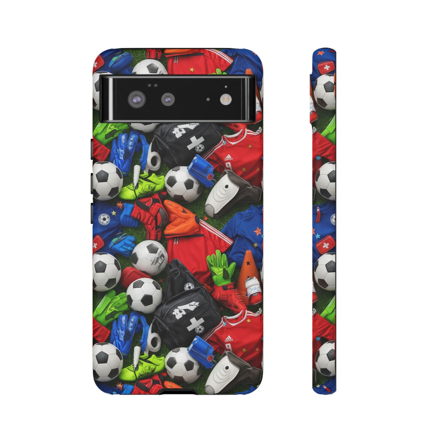 Soccer Ball Pattern Phone Case – Sports Fan Tough Protective Game Day Case