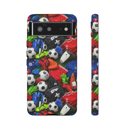 Soccer Ball Pattern Phone Case – Sports Fan Tough Protective Game Day Case
