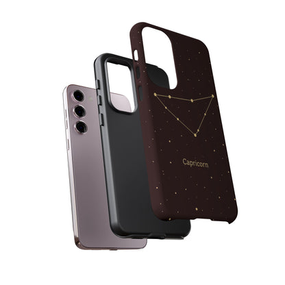 Capricorn Zodiac Constellation Phone Case – Luxe Gold Celestial Cover