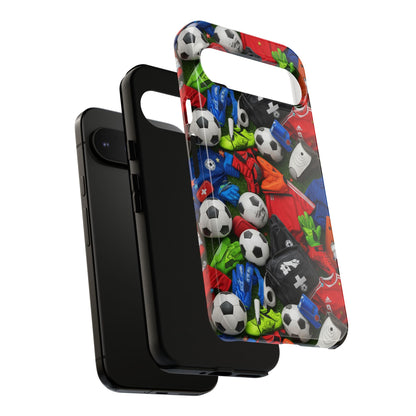 Soccer Ball Pattern Phone Case – Sports Fan Tough Protective Game Day Case