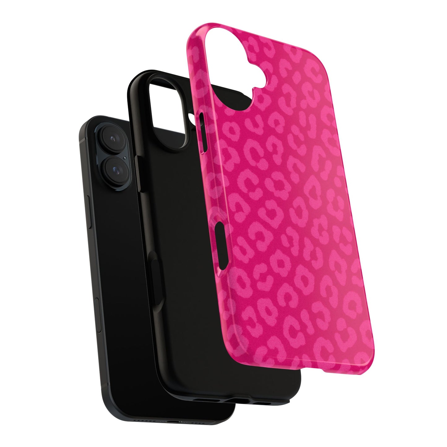 Hot Pink Leopard Phone Case – Bold Coquette Aesthetic Tough Case