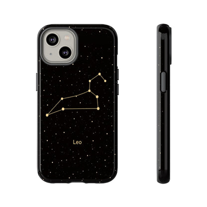 Leo Zodiac Constellation Phone Case – Luxe Gold Celestial Cover