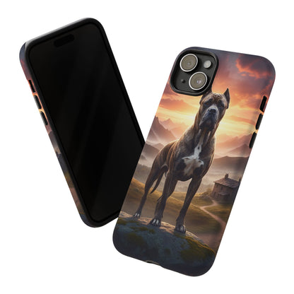 Cane Corso Phone Case – Guard Dog Sunset Tough Case (iPhone, Samsung, Pixel) | Dog Lover Gift