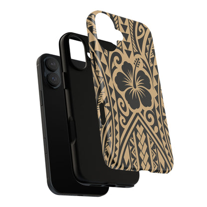 Polynesian Tribal Hawaiin Hibiscus Phone Case for iPhone Samsung Galaxy