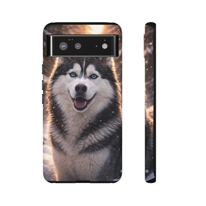 Siberian Husky Tough Phone Case | Blue Eyes Dog Cover Protective iPhone Case