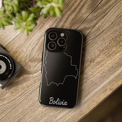 Bolivia Outline Phone Case – Minimal Country Map Tough Cover