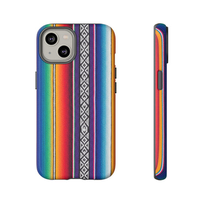 Serape Stripe Phone Case – Colorful Mexican Blanket Pattern Tough Case