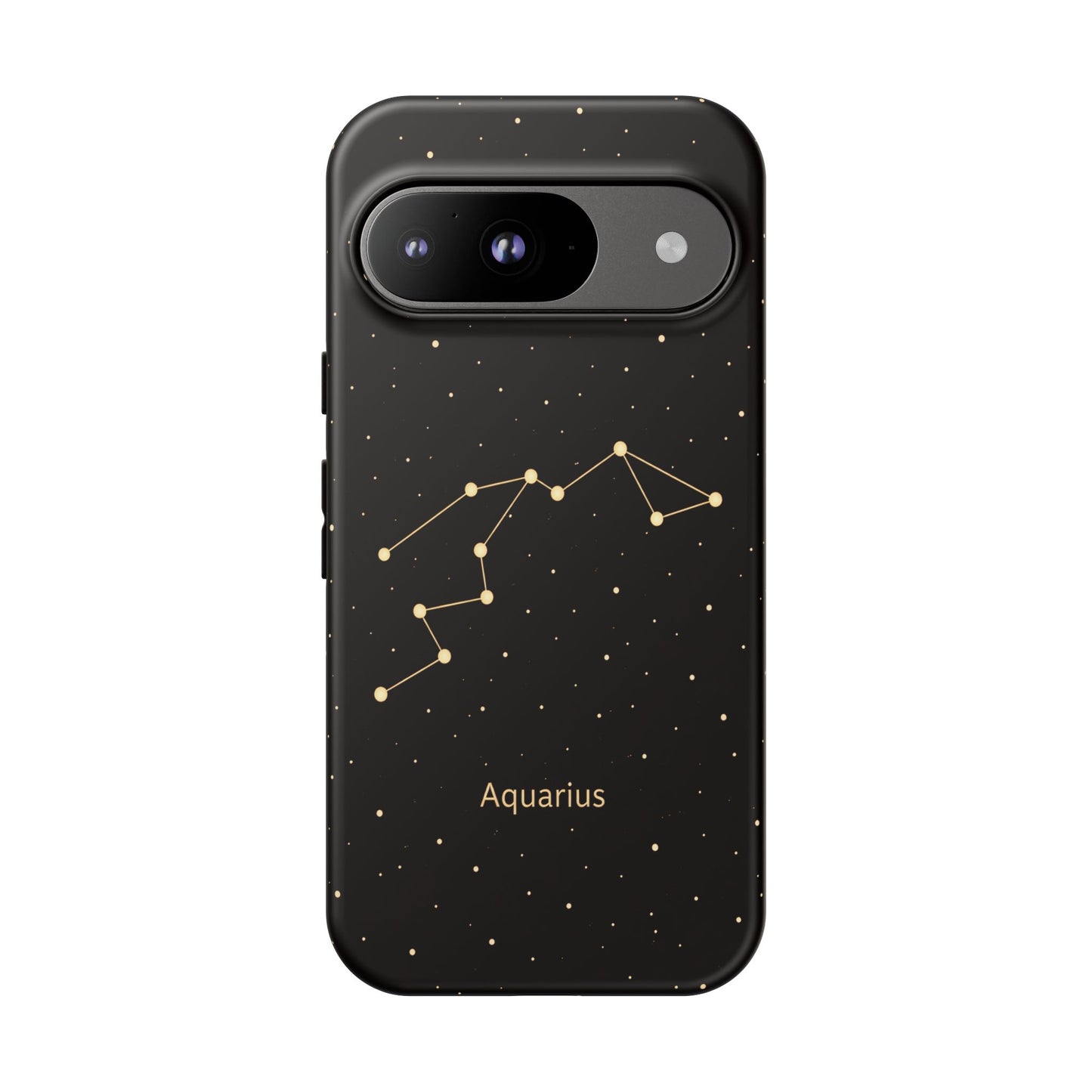 Aquarius Zodiac Constellation Phone Case – Luxe Gold Celestial Cover