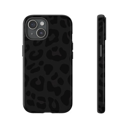 Black Leopard Phone Case | Matte & Glossy Tough Protective iPhone Case