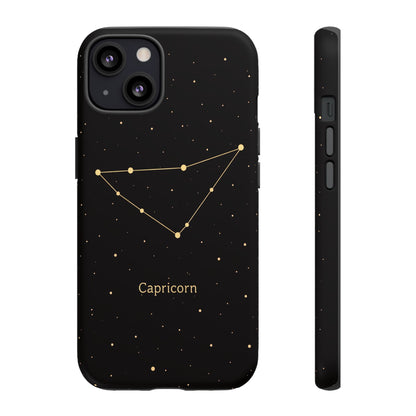 Capricorn Zodiac Constellation Phone Case – Luxe Gold Celestial Cover