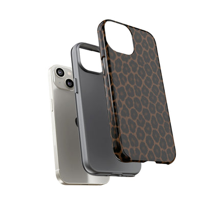 Brown Leopard Print Phone Case | Classic Animal Print Aesthetic Tough Protective Case