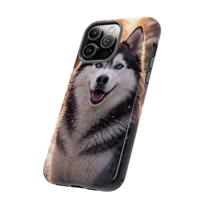 Siberian Husky Tough Phone Case | Blue Eyes Dog Cover Protective iPhone Case