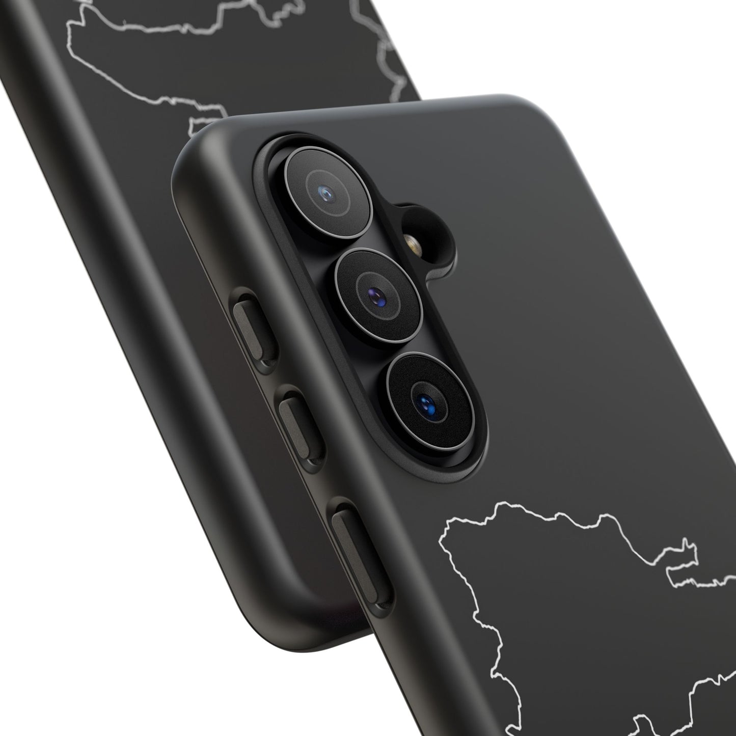 Dominican Republic Outline Phone Case – Minimal Country Map Tough Case (iPhone, Samsung, Pixel)