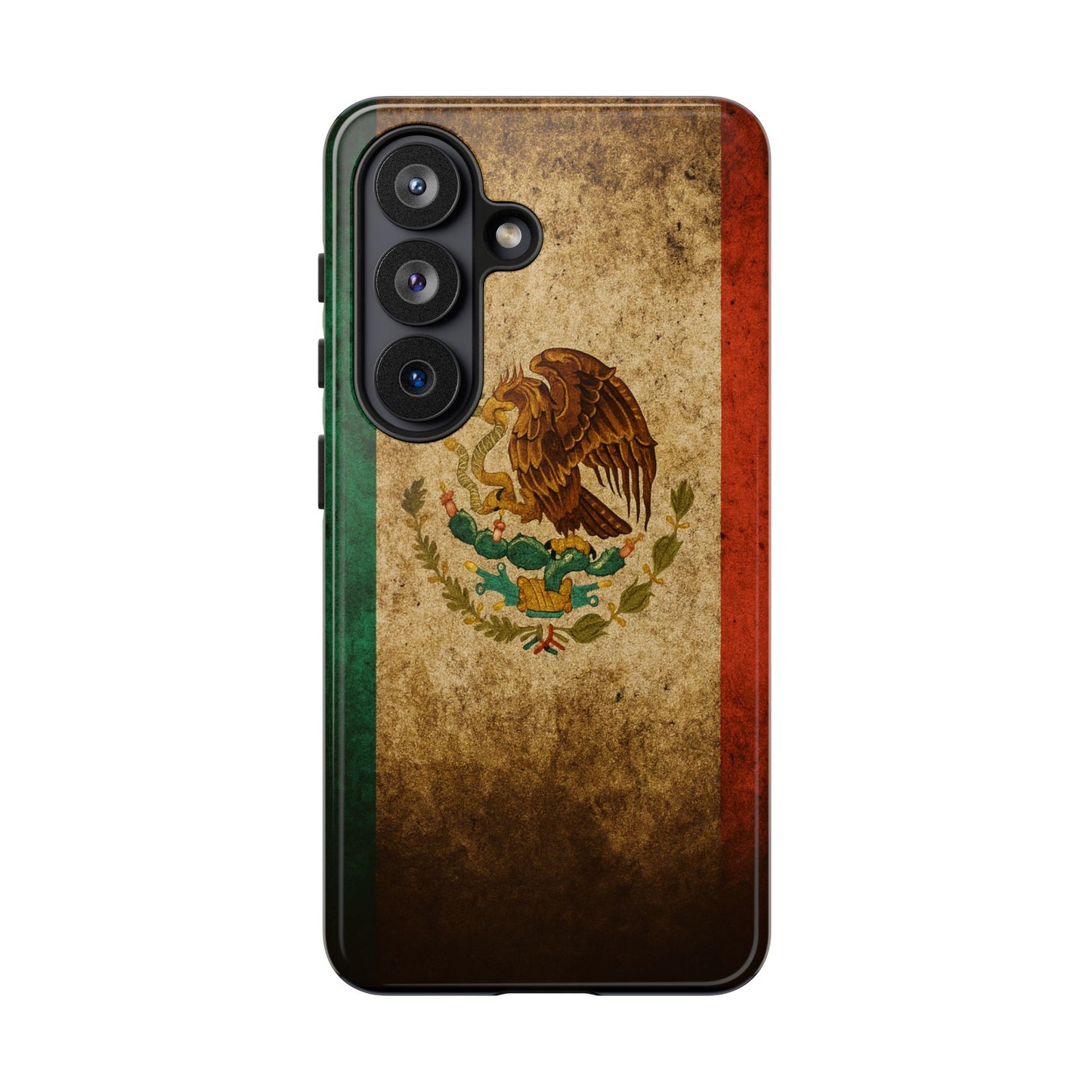 Vintage Mexico Flag Phone Case – Mexican Pride Grunge Flag Aesthetic Tough Case
