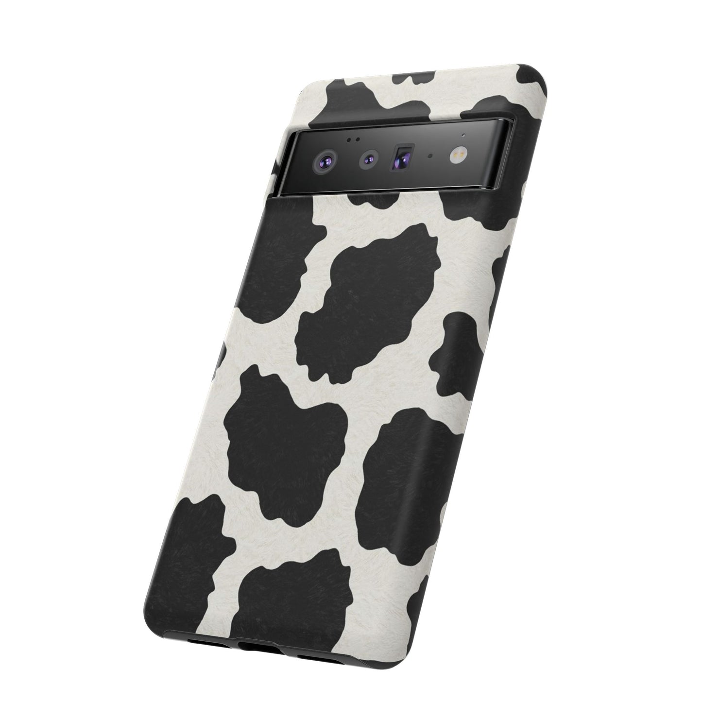 Black & White Cow Print Phone Case | Aesthetic Tough Protective Case