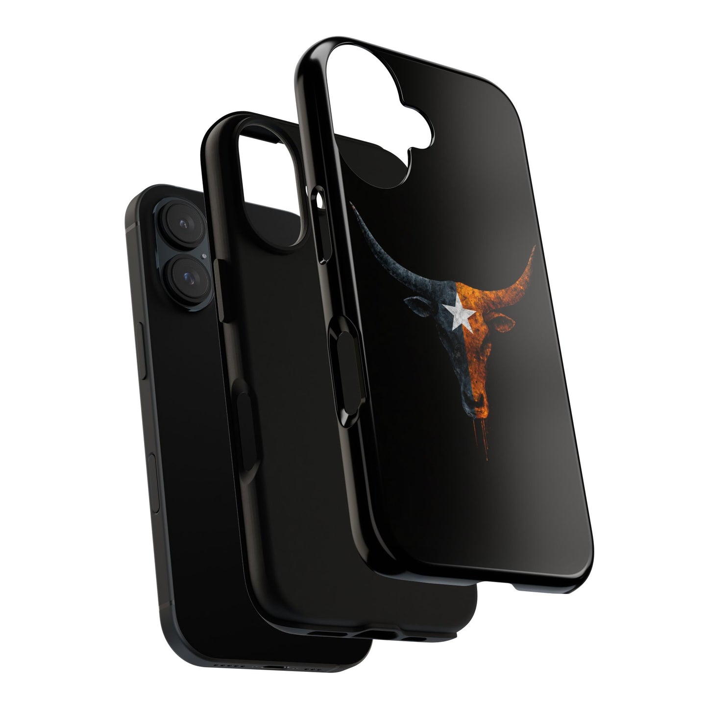 Texas Longhorn Skull Phone Case Western Cowboy Bull iPhone Samsung Cover