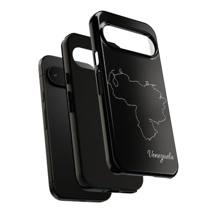 Venezuela Outline Phone Case – Minimal Country Map Tough Case (iPhone, Samsung, Pixel)