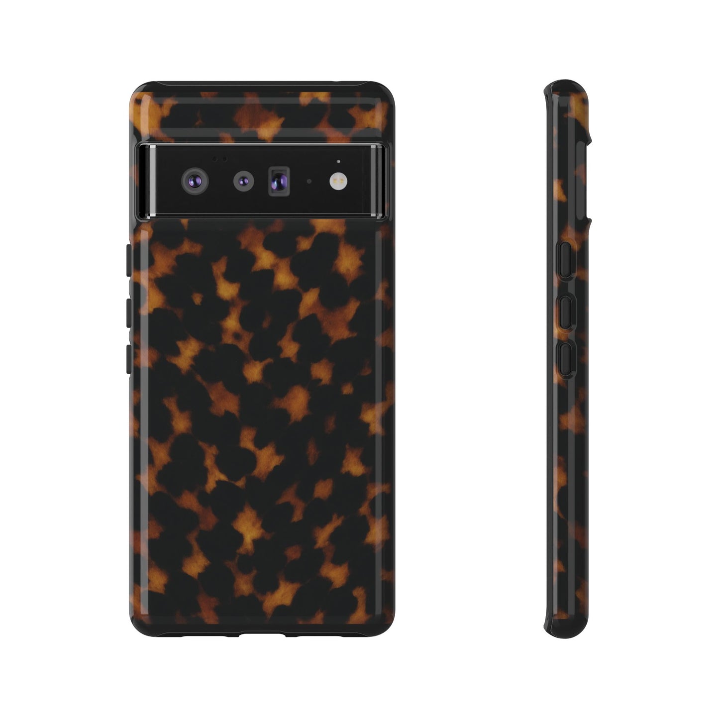 Tortoiseshell Pattern Tough Phone Case | Classic Leopard-Style Protective Cover