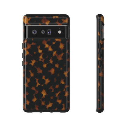 Tortoiseshell Pattern Tough Phone Case | Classic Leopard-Style Protective Cover