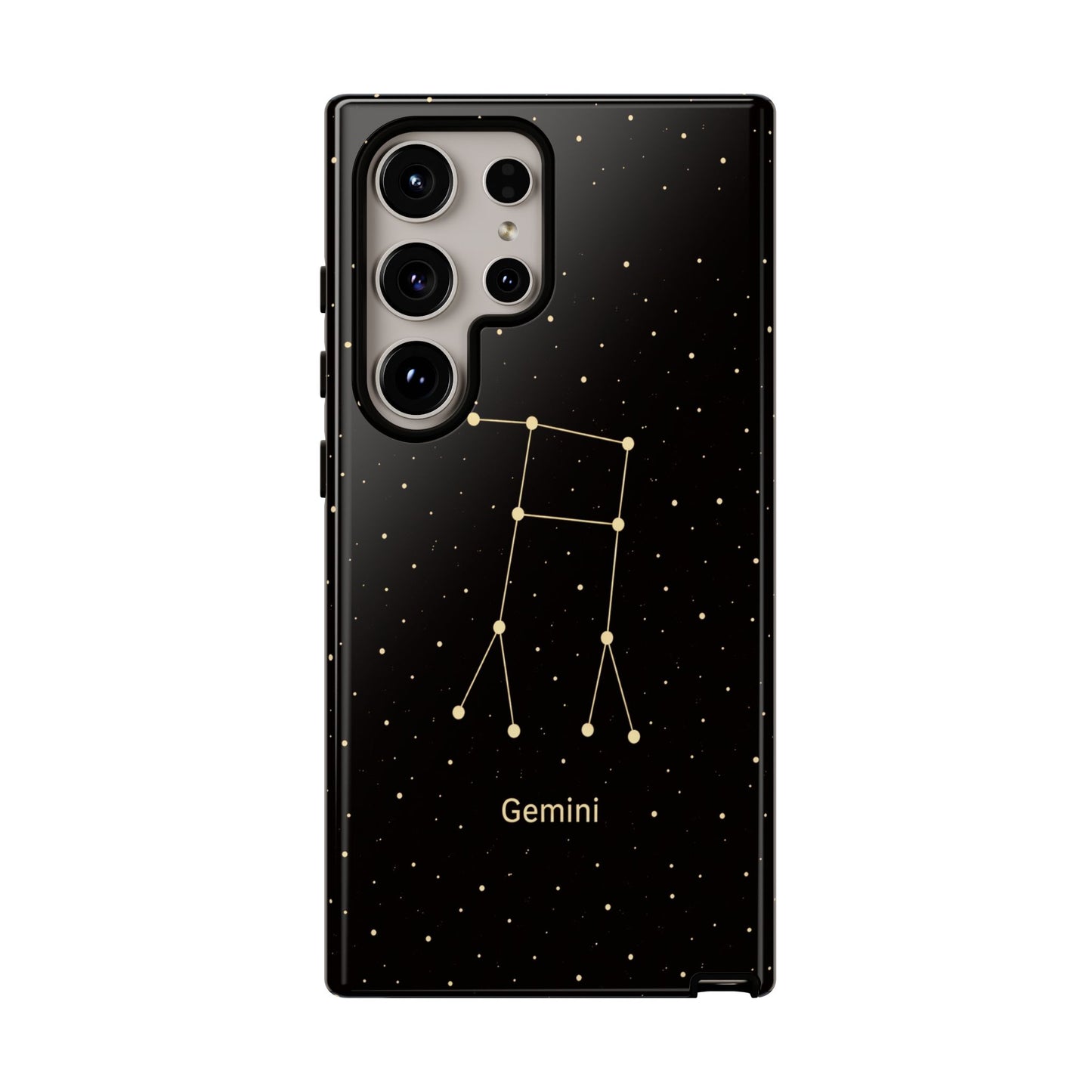 Gemini Zodiac Constellation Phone Case – Luxe Gold Celestial Cover