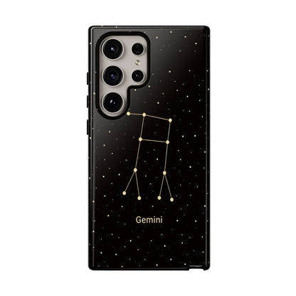 Gemini Zodiac Constellation Phone Case – Luxe Gold Celestial Cover