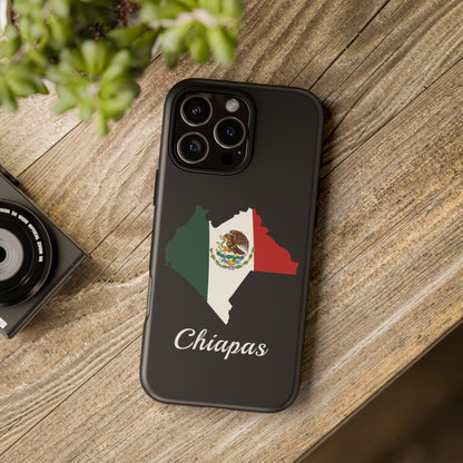 Chiapas Mexico Flag Map Phone Case | Mexican American Pride Tough Case for iPhone & Samsung